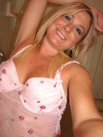 Curvy blonde girlfriend Austin taking photos of her big boobs and pink pierced nipples