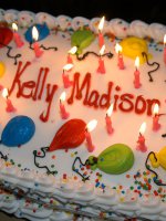 Kelly celebrates her birthday and gets all messy with cake and cream. – MILF,  Big Tits,  Kelly Madison