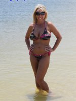 Alysha brings her toys out to play on the beach - Naughty Alysha,  MILF,  Big Tits